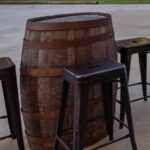 Whiskey Barrels & Barstools